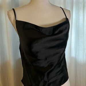 Forever 21 Sleek Black Satin Camisole